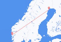Flyrejser fra Lulea, Sverige til Bergen, Norge