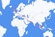 Flyg från Jambi City, Indonesien till Glasgow, Skottland
