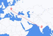 Flyg från Hyderabad, Indien till Linz, Österrike