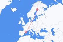 Flyrejser fra Karleby, Finland til Palma de Mallorca, Spanien