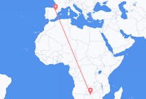 Flyg från Victoria Falls, Zimbabwe till Zaragoza, Spanien