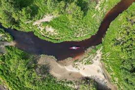 Passeio de canoa na Lapônia