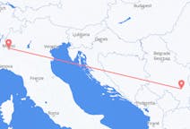 Vluchten van Niš, Servië naar Milaan, Italië