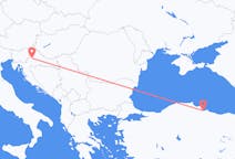 Flyg från Zagreb till Samsun