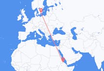 出发地 厄立特里亚出发地 阿斯马拉目的地 瑞典Karlskrona的航班