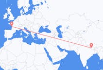 出发地 尼泊尔出发地 加德滿都目的地 法国拉罗歇尔的航班