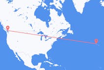 Flights from Vancouver to Santa Cruz da Graciosa