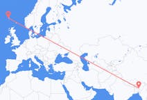 Flyreiser fra Shillong, India til Sørvágur, Færøyene
