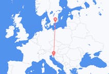 Flights from Ronneby, Sweden to Rijeka, Croatia