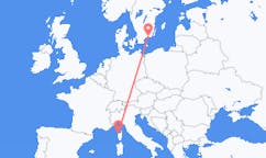 Fly fra Calvi, Haute-Corse til Ronneby