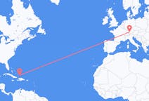 Flyrejser fra Providenciales, Turks- og Caicosøerne til Memmingen, Tyskland