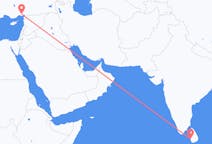 Flyreiser fra Colombo, til Adana
