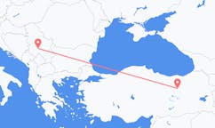 Flyrejser fra Erzincan til Kraljevo