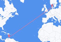Flyrejser fra Aruba, Aruba til Billund, Danmark