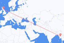 Flights from Naypyidaw to Edinburgh