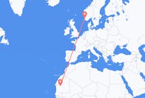 Flyreiser fra Atar, Mauritania til Stavanger, Norge
