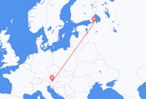 Flyrejser fra Sankt Petersborg, Rusland til Klagenfurt, Østrig