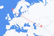 Flyreiser fra Bukhara, Usbekistan til Florø, Norge