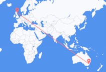 Flyreiser fra Canberra, Australia til Aberdeen, Skottland