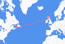 Vluchten van Sydney, Canada naar Glasgow, Schotland
