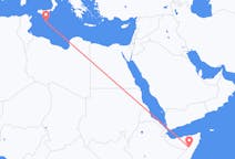 Vluchten van Garoe, Somalië naar Malta, Malta