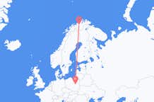 Flyg från Alta, Norge till Warszawa, Polen