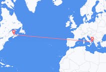 Flyreiser fra Moncton, Canada til Brindisi, Italia