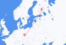 Vluchten van Savonlinna, Finland naar Praag, Tsjechië
