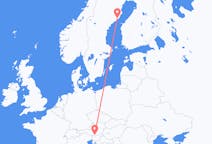 Flyrejser fra Klagenfurt, Østrig til Umeå, Sverige