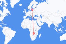 Flyrejser fra Victoria Falls, Zimbabwe til Szymany, Szczytno Amt, Polen
