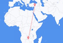 Flyrejser fra Victoria Falls, Zimbabwe til Gaziantep, Tyrkiet