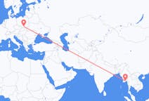 Flyreiser fra Yangon, Myanmar (Burma) til Kraków, Polen