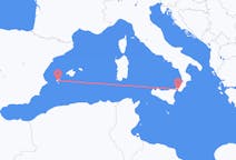 イタリアのから レッジョ・ディ・カラブリア、スペインのへ イビサ島フライト