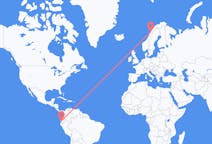 Flyg från Guayaquil, Ecuador till Bodø, Norge