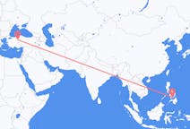 Flyrejser fra Panglao, Filippinerne til Ankara, Tyrkiet