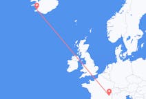 出发地 法国从尚贝里目的地 冰岛雷克雅未克的航班