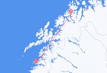 Vluchten van Bodø naar Tromsö