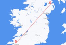 Loty z Killorglina, Irlandia z Belfast, Irlandia Północna