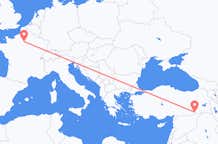 出发地 土耳其出发地 馬爾丁目的地 法国巴黎的航班