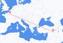 Loty z Mardin, Turcja do Paryż, Francja