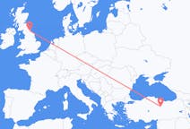 Flights from Sivas, Turkey to Durham, England, the United Kingdom