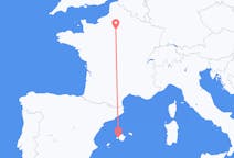 Flyg från Palma de Mallorca, Spanien till Paris, Frankrike