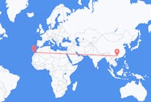 Flyrejser fra Liuzhou, Kina til Lanzarote, Spanien