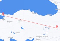 Flyreiser fra Istanbul, Tyrkia til Mus, Tyrkia