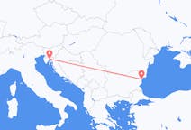 Flyreiser fra Rijeka, til Varna