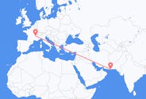 Flyreiser fra Gwadar, Pakistan til Lyon, Frankrike