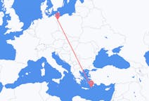 ギリシャのカルパトス島からから、ポーランドのシュチェチンまでのフライト
