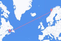 Flyreiser fra Les Îles-de-la-Madeleine, Quebec, Canada til Bodø, Norge