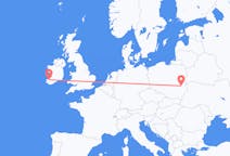 Flyg från County Kerry, Irland till Lublin, Polen