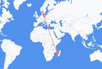 出发地 马达加斯加出发地 圖利亞拉目的地 捷克布拉格的航班